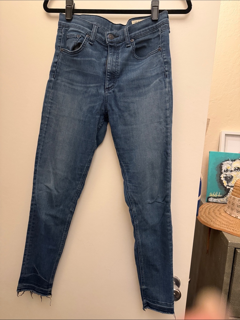 Rag & Bone Classic Dark Blue High-Rise Skinny Jeans